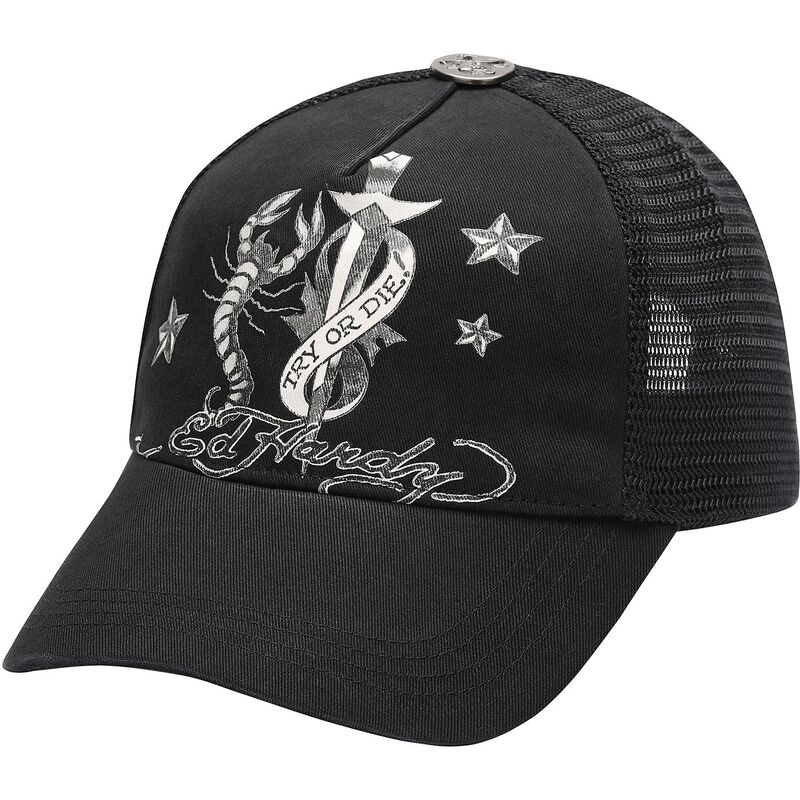 kapa-zaobljena-crna-snapback-dagger-scorpion-ed-hardy