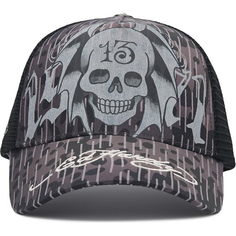 kapa-zaobljena-crna-snapback-13-skull-ed-hardy