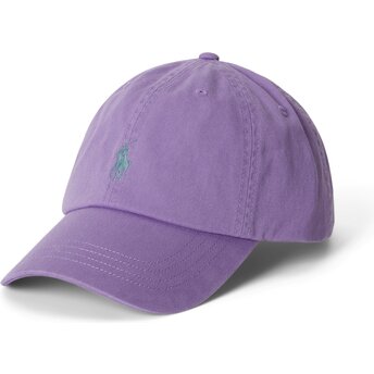 Kapa zaobljena ljubičasta podesiv Cotton Chino Classic Sport Polo Ralph Lauren