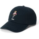 kapa-zaobljena-crna-podesiv-woven-bear-polo-ralph-lauren