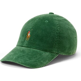 Kapa zaobljena zelena podesiv Corduroy Polo Ralph Lauren
