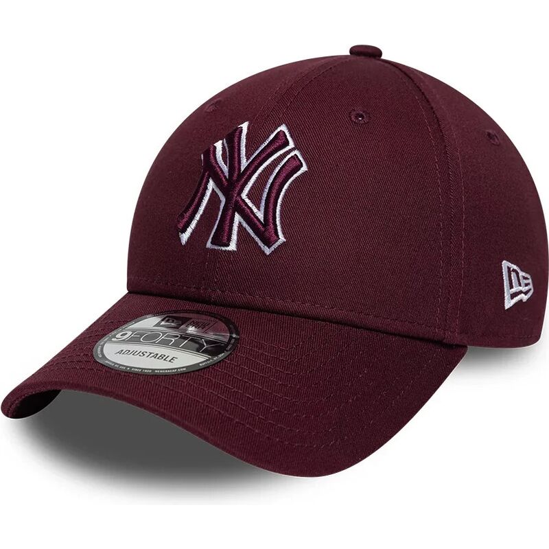 kapa-zaobljena-crvena-podesiv-9forty-team-outline-new-york-yankees-mlb-new-era