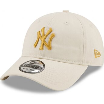 Kapa zaobljena bež podesiv dorado 9TWENTY League Essential New York Yankees MLB New Era