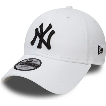 Kapa zaobljena bijela podesiv za djecu 9FORTY League Essential New York Yankees MLB New Era