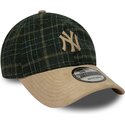 kapa-zaobljena-zelena-podesiv-9twenty-mix-check-new-york-yankees-mlb-new-era