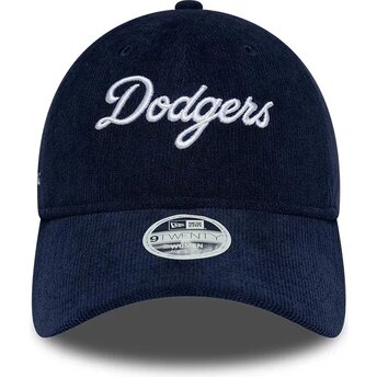 Kapa zaobljena mornarsko plava podesiv 9TWENTY Cord Script Los Angeles Dodgers MLB New Era