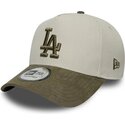 kapa-zaobljena-zelena-snapback-9forty-e-frame-suede-visor-los-angeles-dodgers-mlb-new-era