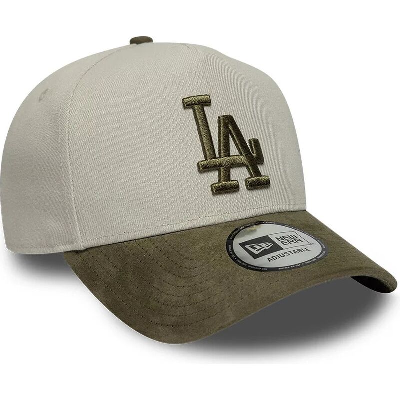 kapa-zaobljena-zelena-snapback-9forty-e-frame-suede-visor-los-angeles-dodgers-mlb-new-era