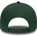 kapa-zaobljena-zelena-snapback-9forty-e-frame-suede-visor-new-york-yankees-mlb-new-era