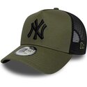 kapa-zaobljena-zelena-snapback-a-frame-league-essential-new-york-yankees-mlb-new-era