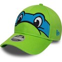 kapa-zaobljena-zelena-snapback-za-djecu-9forty-m-crown-face-leonardo-tortugas-ninja-new-era