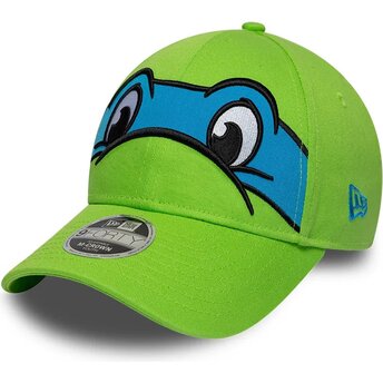 Kapa zaobljena zelena snapback za djecu 9FORTY M-Crown Face Leonardo Tortugas Ninja New Era