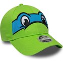 kapa-zaobljena-zelena-snapback-za-djecu-9forty-m-crown-face-leonardo-tortugas-ninja-new-era