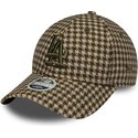 kapa-zaobljena-zelena-podesiv-9forty-m-crown-houndstooth-los-angeles-dodgers-mlb-new-era