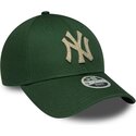 kapa-zaobljena-zelena-podesiv-9forty-metallic-new-york-yankees-mlb-new-era
