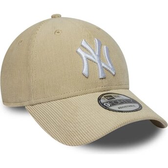 Kapa zaobljena bež snapback 9FORTY Entry Cord New York Yankees MLB New Era