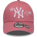 kapa-zaobljena-ruzicasta-podesiv-za-djecu-9forty-space-new-york-yankees-mlb-new-era