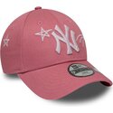 kapa-zaobljena-ruzicasta-podesiv-za-djecu-9forty-space-new-york-yankees-mlb-new-era