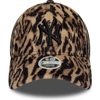 Kapa zaobljena leopard podesiv 9FORTY Ocelot Print New York Yankees MLB New Era
