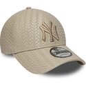 kapa-zaobljena-bez-podesiv-9forty-pu-weave-new-york-yankees-mlb-new-era