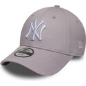 kapa-zaobljena-ljubicasta-podesiv-za-djecu-9forty-league-essential-new-york-yankees-mlb-new-era