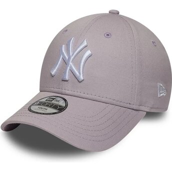 Kapa zaobljena ljubičasta podesiv za djecu 9FORTY League Essential New York Yankees MLB New Era