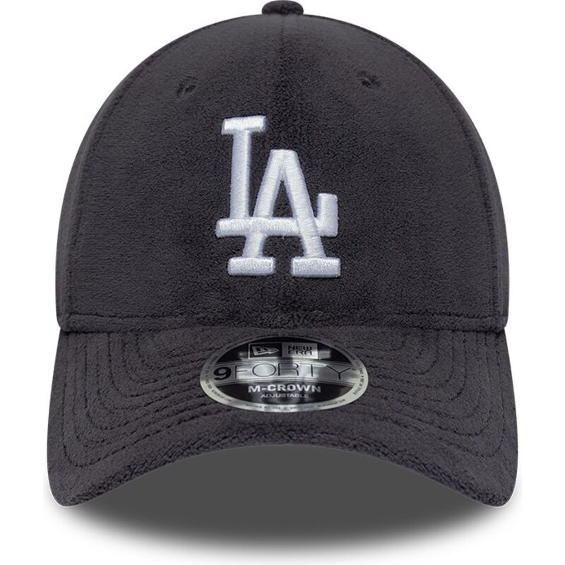 kapa-zaobljena-siva-snapback-9forty-m-crown-fleece-los-angeles-dodgers-mlb-new-era