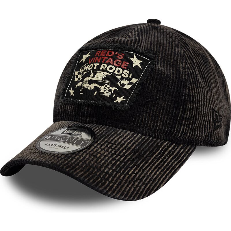 kapa-zaobljena-crna-podesiv-9twenty-patch-acid-cord-hot-rods-new-era