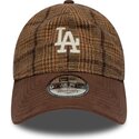 kapa-zaobljena-smeda-podesiv-9twenty-mix-check-los-angeles-dodgers-mlb-new-era