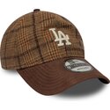 kapa-zaobljena-smeda-podesiv-9twenty-mix-check-los-angeles-dodgers-mlb-new-era