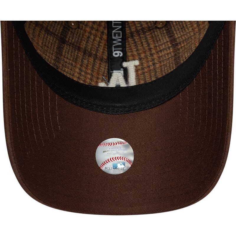 kapa-zaobljena-smeda-podesiv-9twenty-mix-check-los-angeles-dodgers-mlb-new-era