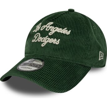 Kapa zaobljena zelena podesiv 9TWENTY A Frame Cord Script Los Angeles Dodgers MLB New Era