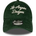 kapa-zaobljena-zelena-podesiv-9twenty-a-frame-cord-script-los-angeles-dodgers-mlb-new-era