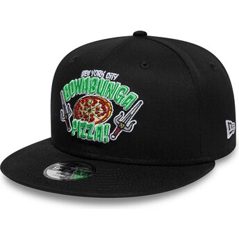 Kapa ravna crna snapback za djecu 9FIFTY Cowabunga Pizza Tortugas Ninja New Era