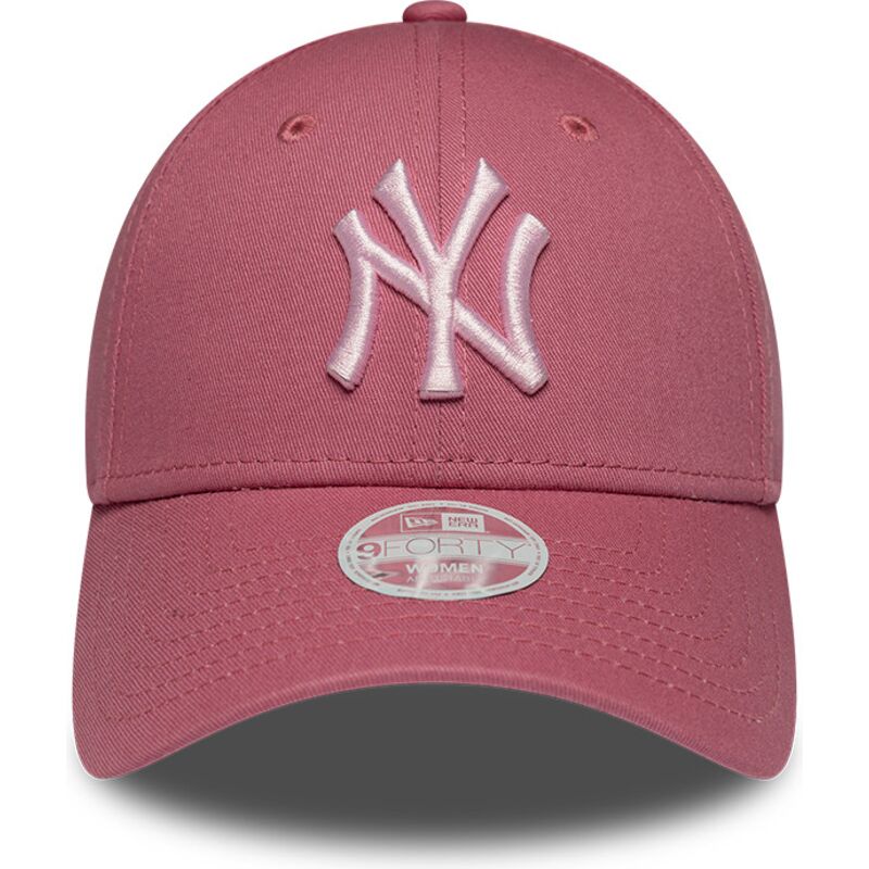 kapa-zaobljena-ruzicasta-podesiv-9forty-league-essential-cas-new-york-yankees-mlb-new-era