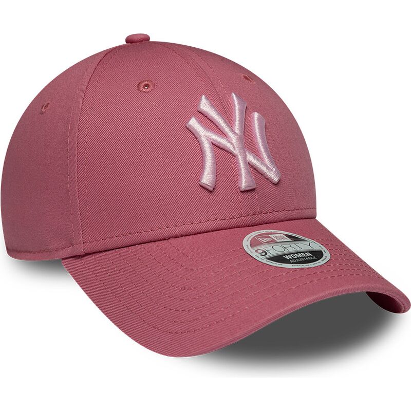 kapa-zaobljena-ruzicasta-podesiv-9forty-league-essential-cas-new-york-yankees-mlb-new-era