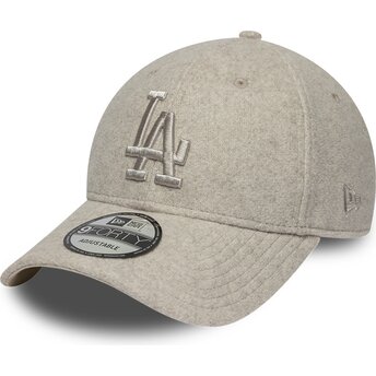 Kapa zaobljena bež snapback 9FORTY Winter Los Angeles Dodgers MLB New Era