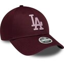 kapa-zaobljena-crvena-podesiv-rosa-9forty-metallic-los-angeles-dodgers-mlb-new-era