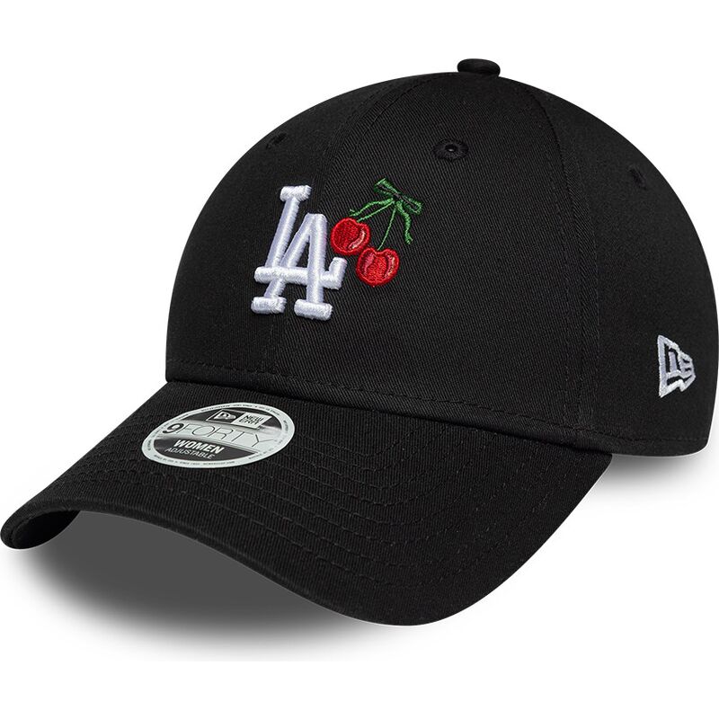 kapa-zaobljena-crna-podesiv-9forty-fruit-icon-cherry-los-angeles-dodgers-mlb-new-era