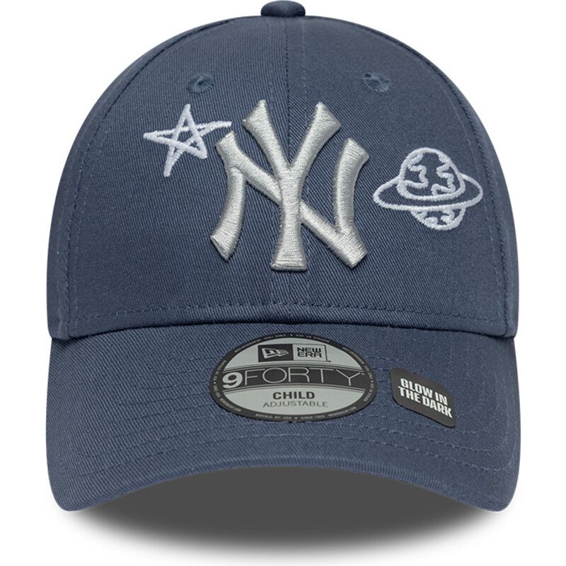 kapa-zaobljena-plava-podesiv-za-djecu-9forty-space-glow-in-the-dark-new-york-yankees-mlb-new-era