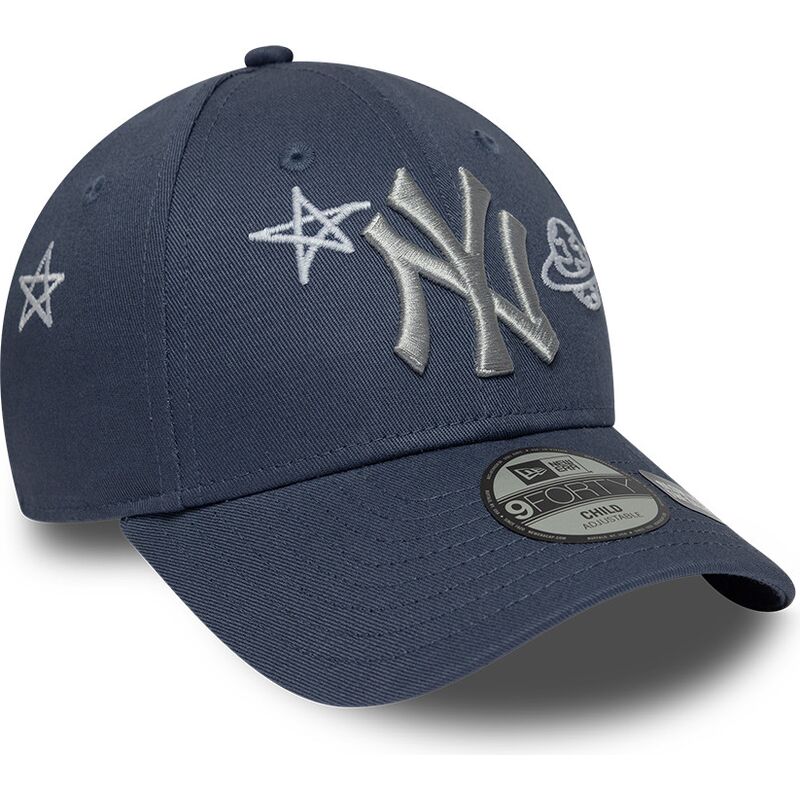 kapa-zaobljena-plava-podesiv-za-djecu-9forty-space-glow-in-the-dark-new-york-yankees-mlb-new-era