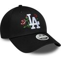 kapa-zaobljena-crna-snapback-9forty-rose-sequin-los-angeles-dodgers-mlb-new-era