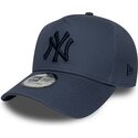 kapa-zaobljena-plava-snapback-9forty-e-frame-league-essential-new-york-yankees-mlb-new-era