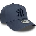 kapa-zaobljena-plava-snapback-9forty-e-frame-league-essential-new-york-yankees-mlb-new-era