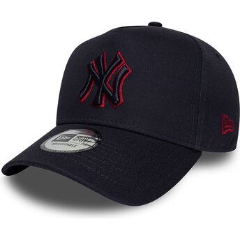Kapa zaobljena mornarsko plava snapback 9FORTY E Frame Team Outline New York Yankees MLB New Era
