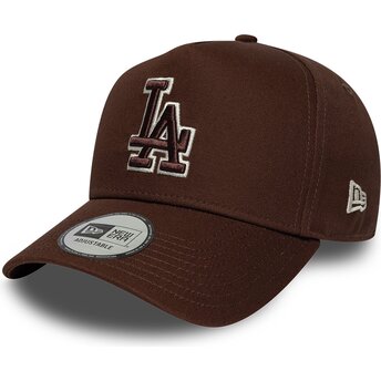 Kapa zaobljena smeđa snapback 9FORTY E Frame Team Outline Los Angeles Dodgers MLB New Era
