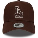 kapa-zaobljena-smeda-snapback-9forty-e-frame-team-outline-los-angeles-dodgers-mlb-new-era