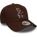 kapa-zaobljena-smeda-snapback-9forty-e-frame-team-outline-los-angeles-dodgers-mlb-new-era