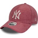kapa-zaobljena-ruzicasta-podesiv-9forty-m-crown-chunky-cord-new-york-yankees-mlb-new-era