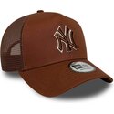 kapa-zaobljena-smeda-snapback-e-frame-outline-new-york-yankees-mlb-new-era